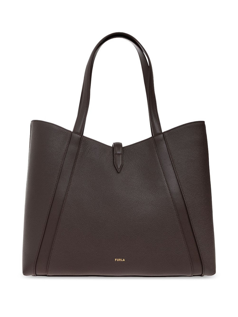 leather clasp tote bag 3