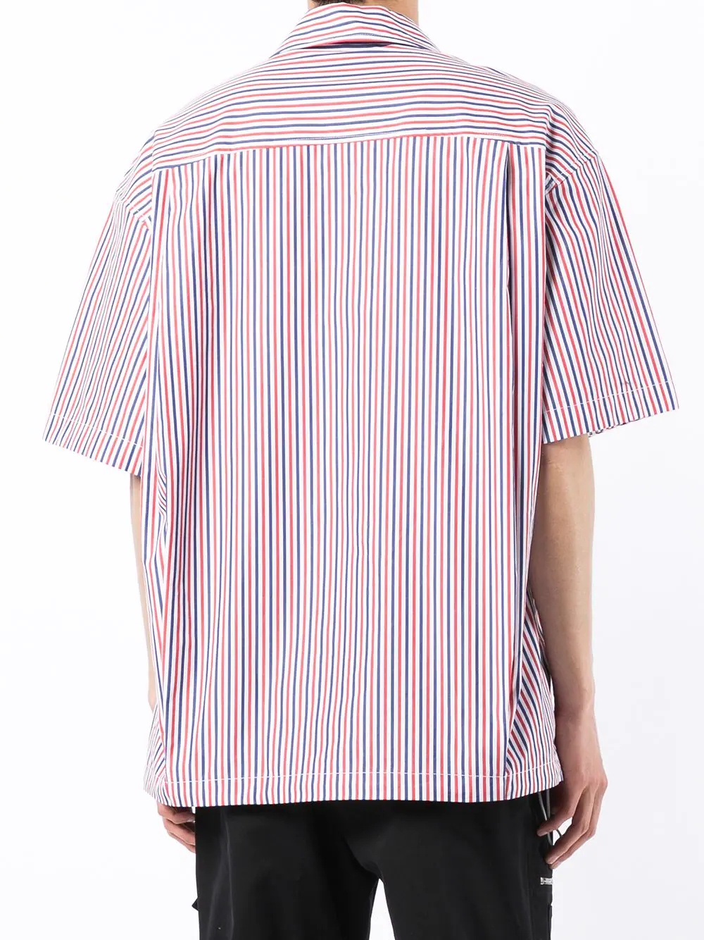 striped short-sleeve shirt - 4