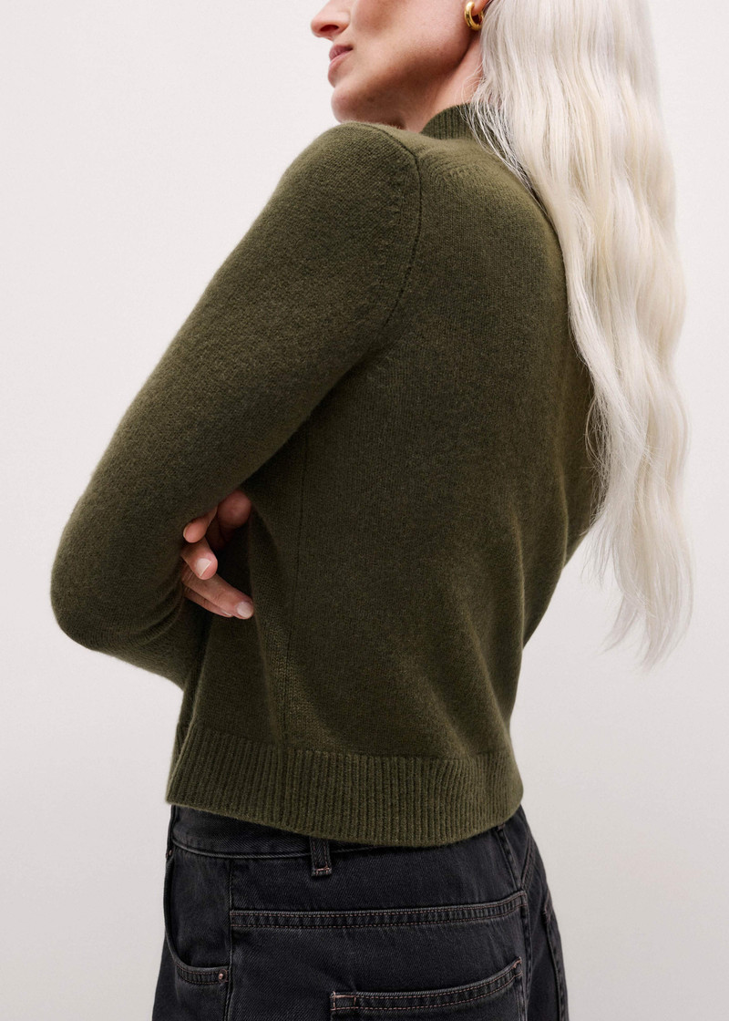 High Neck Crop Sweater 6