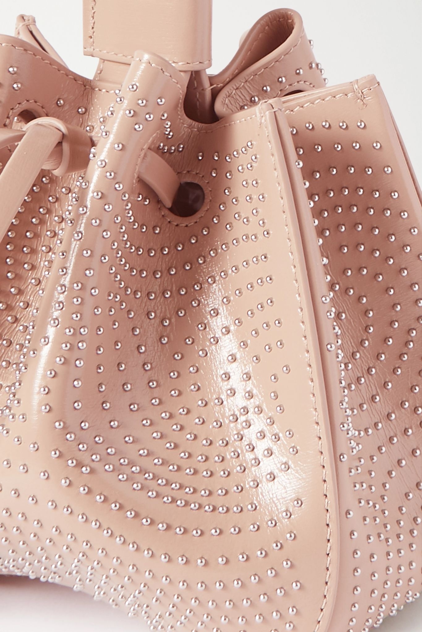 Rose Marie small studded leather bucket bag - 4