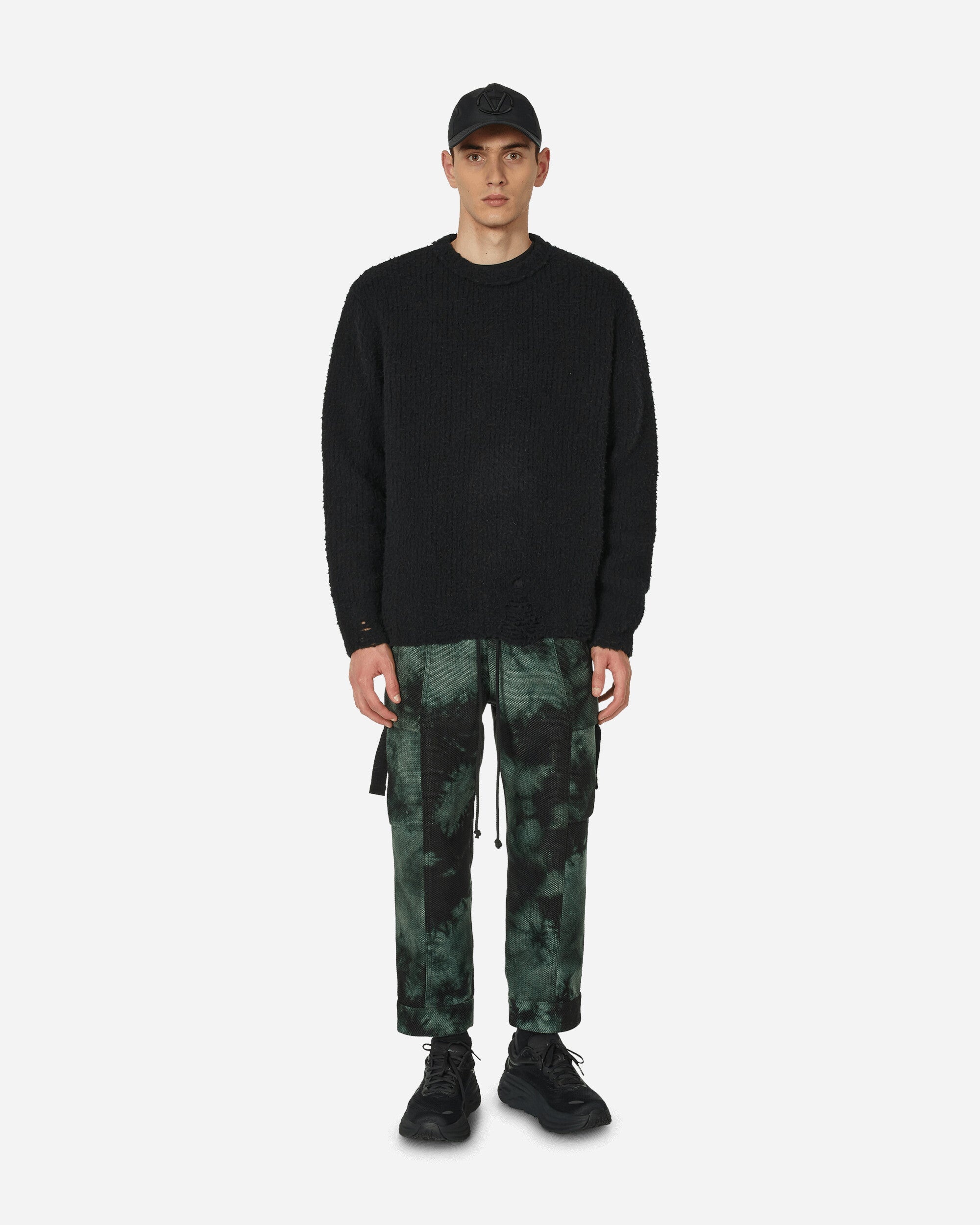 Boucle Oversized Sweater Black - 4