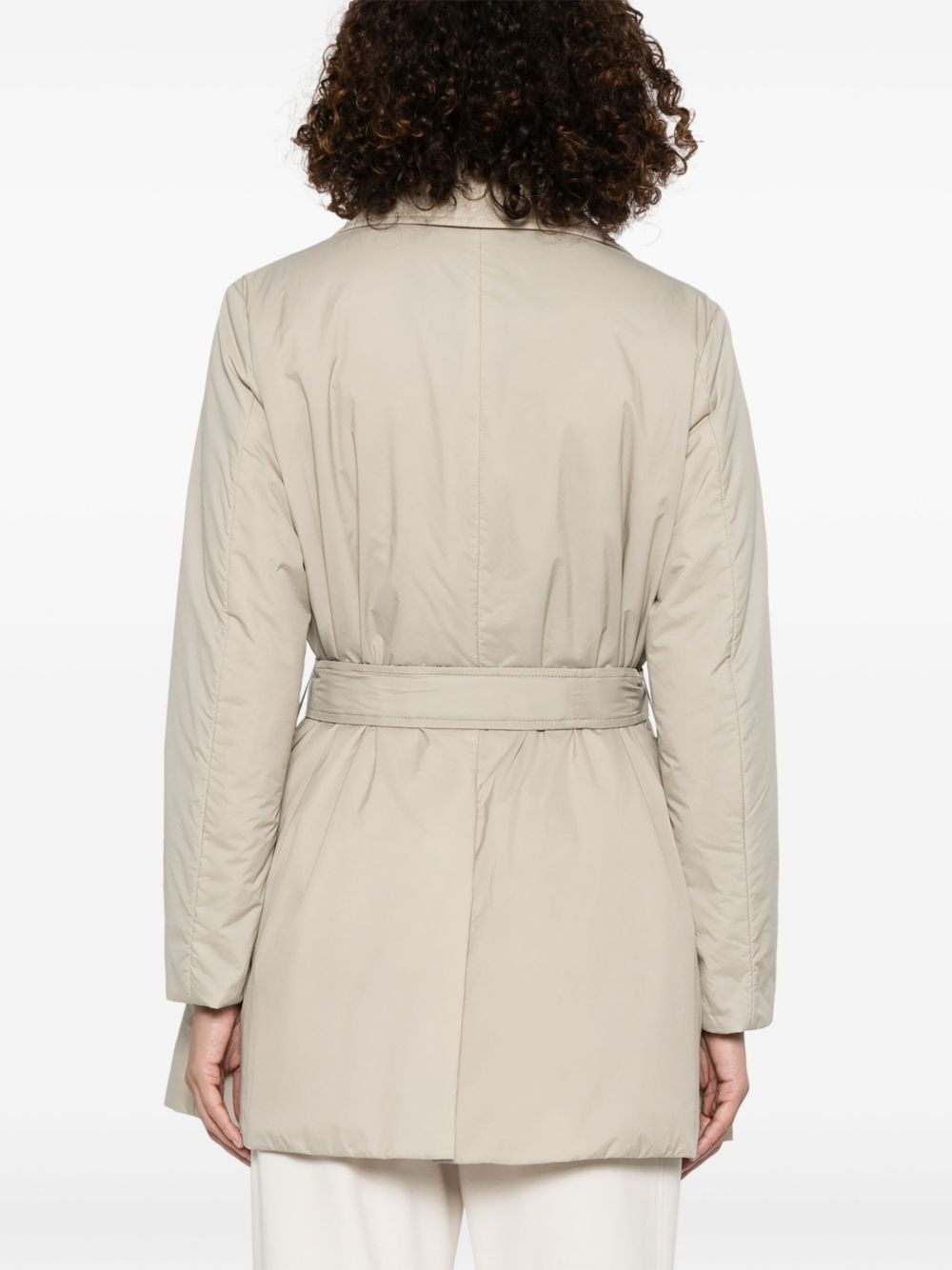 belted trench coat - 4