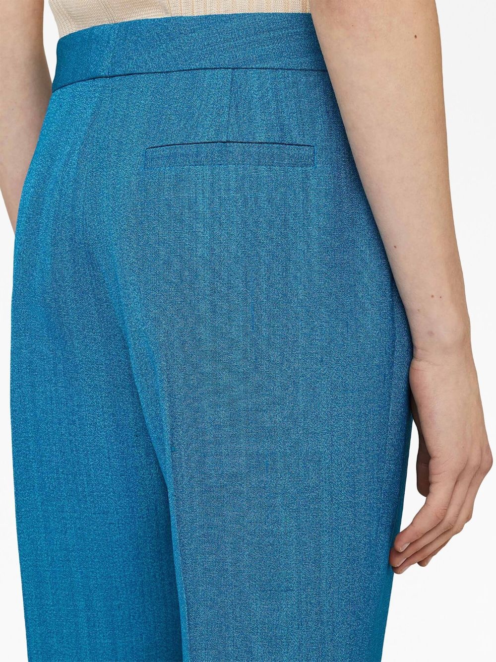 high-waist flared trousers - 7
