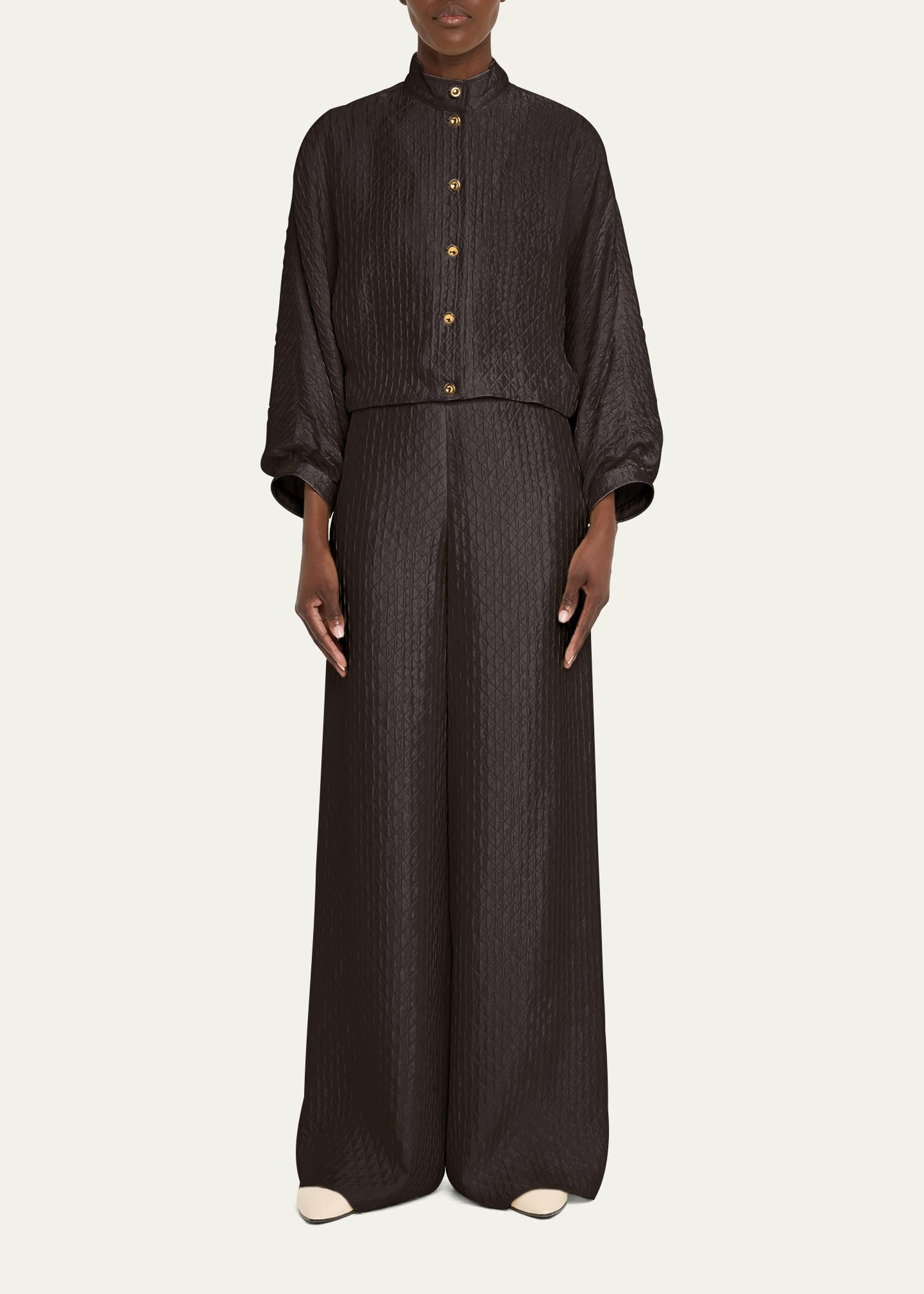 Benedetta Fluid Diamond Cloquet Jacket - 2