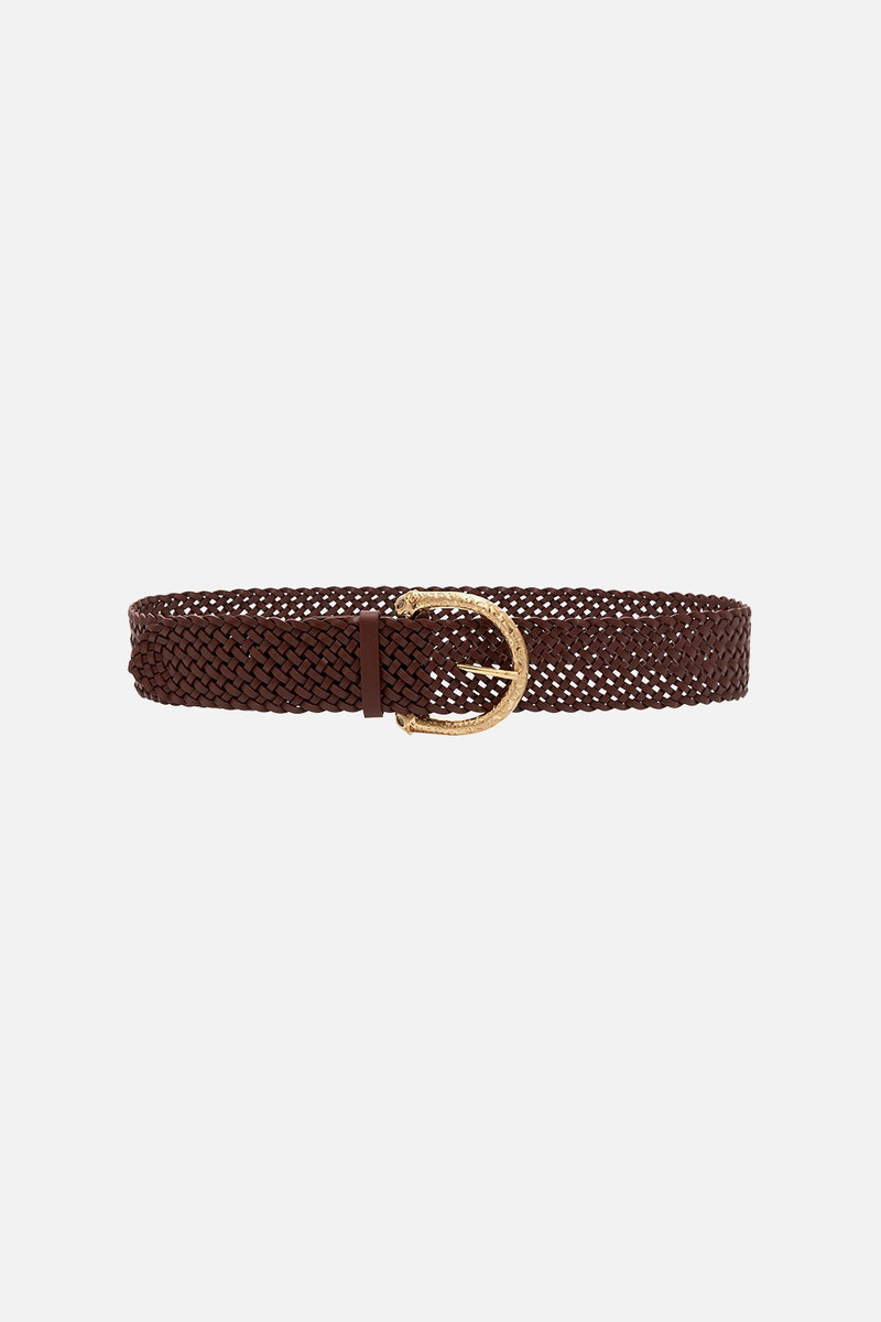 BRAIDED LEOPARD BUCKLE BELT 1