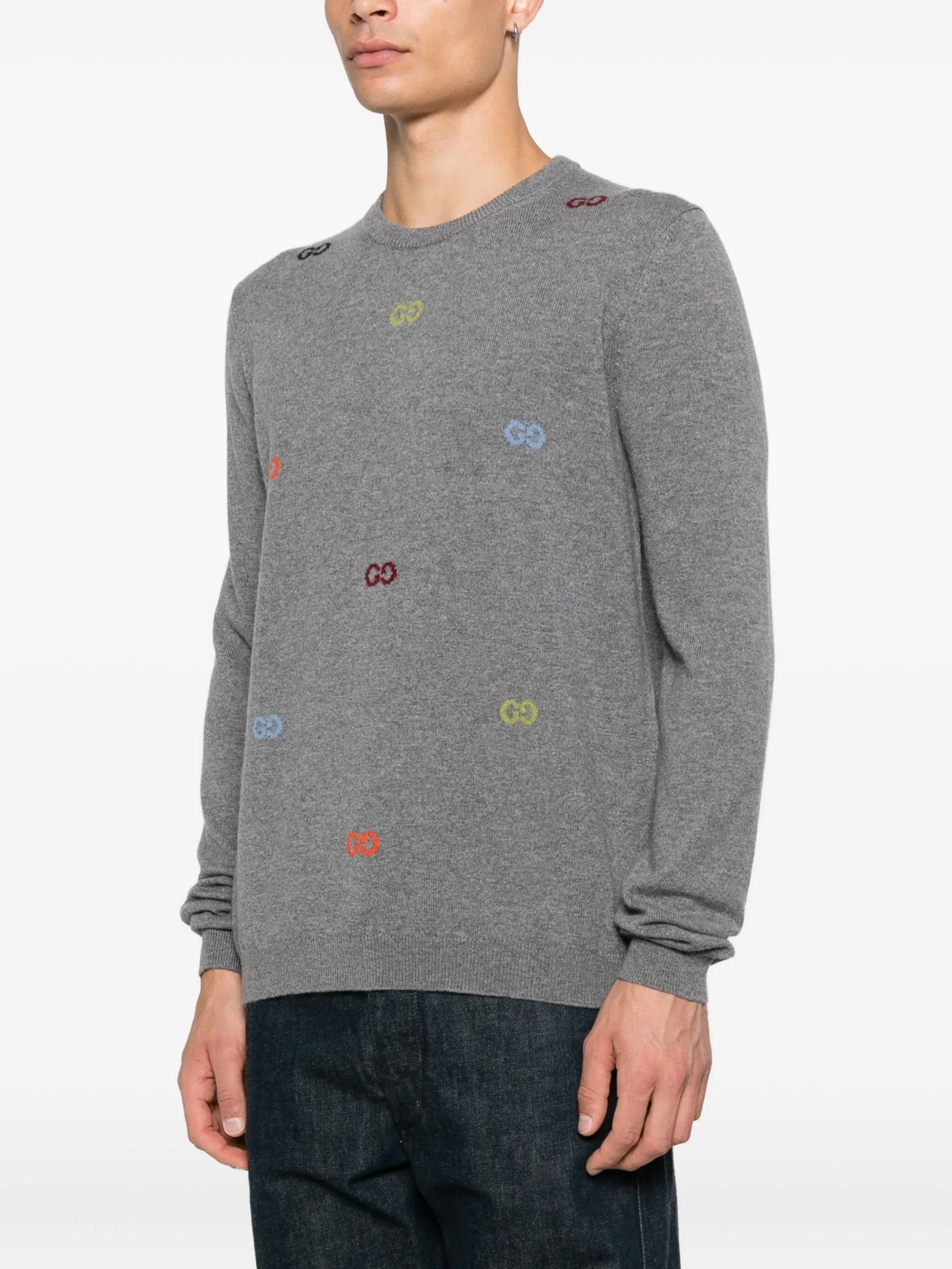 Gucci Embroidered Logo Sweater - 2