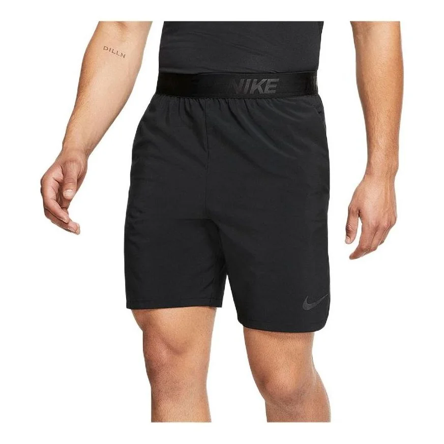 Men's Nike Solid Color Elastic Waistband Sports Shorts Black CT8464-010 - 1
