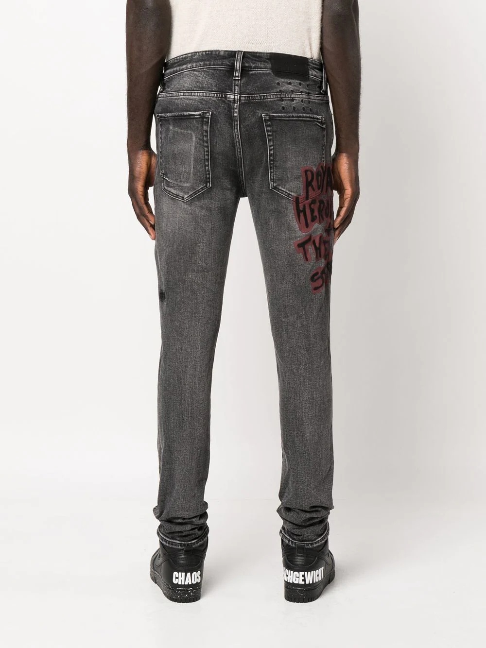 spray-paint Van Winkle skinny jeans - 4