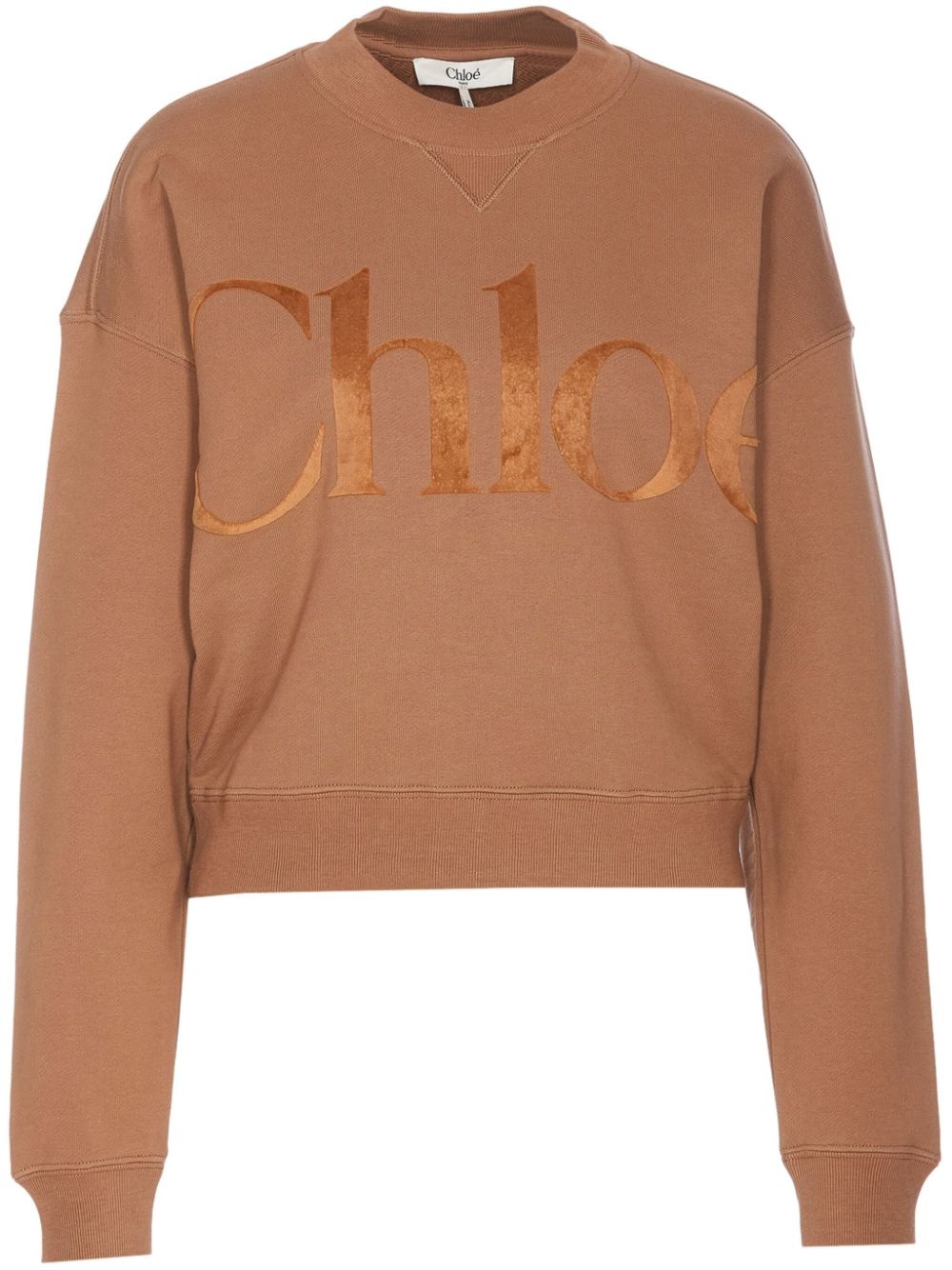logo-embossed sweatshirt - 1