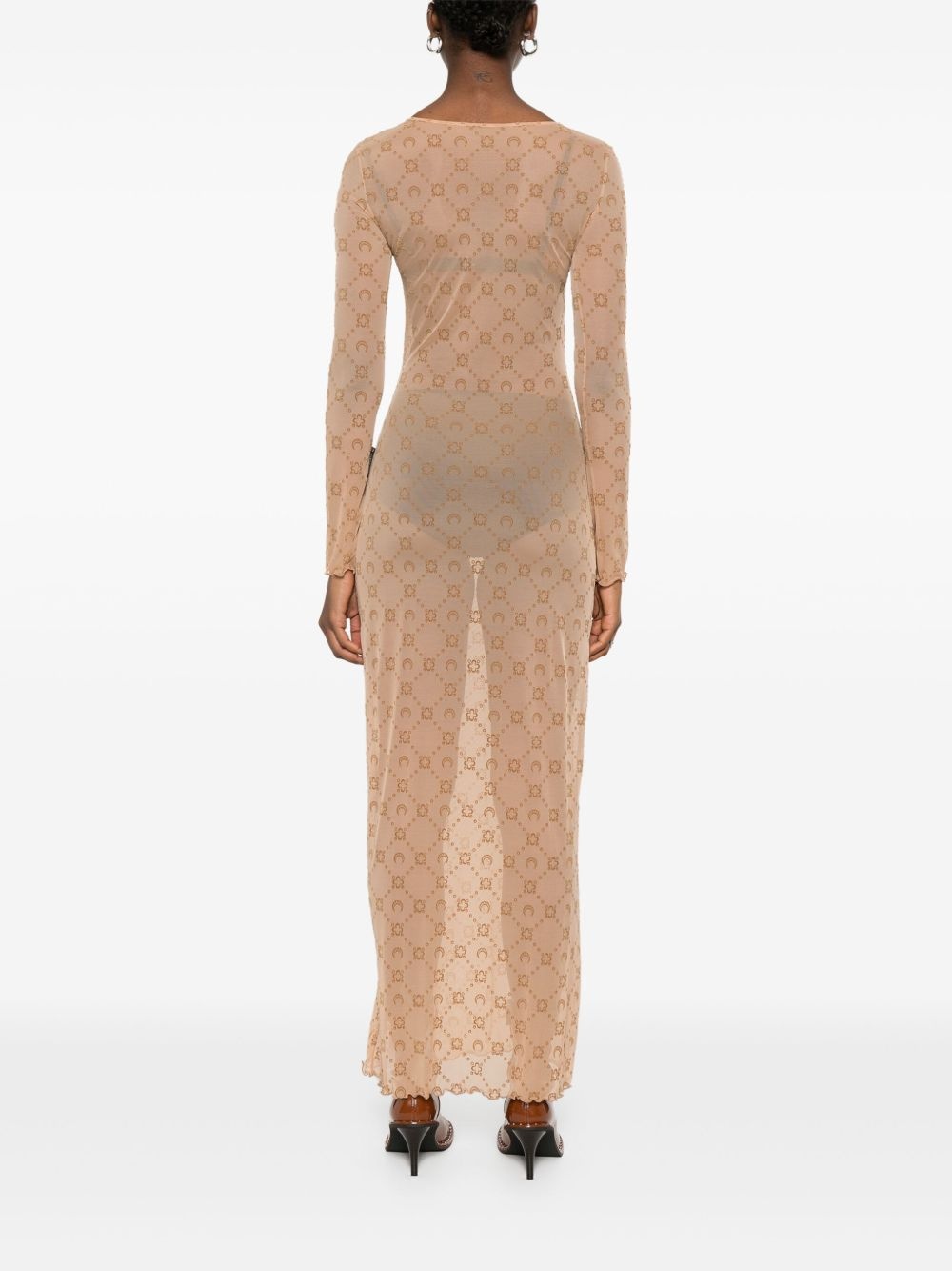 Moonogram mesh dress - 4