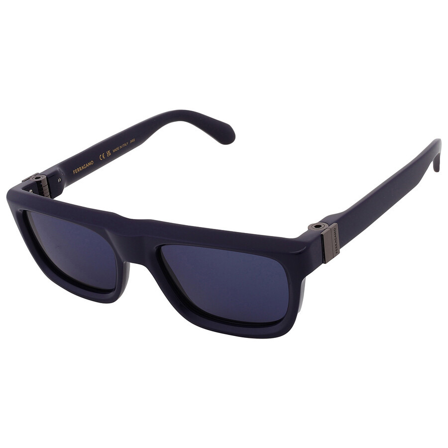 Ferragamo Blue Square Men's Sunglasses SF2009S 414 56 - 3