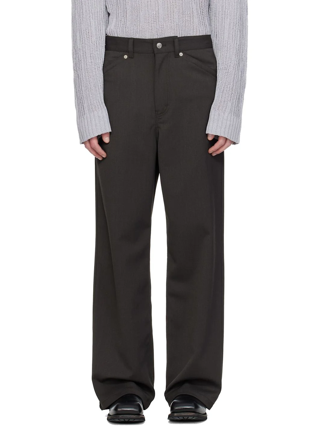 Brown Loose-Fit Stellar Trousers - 1