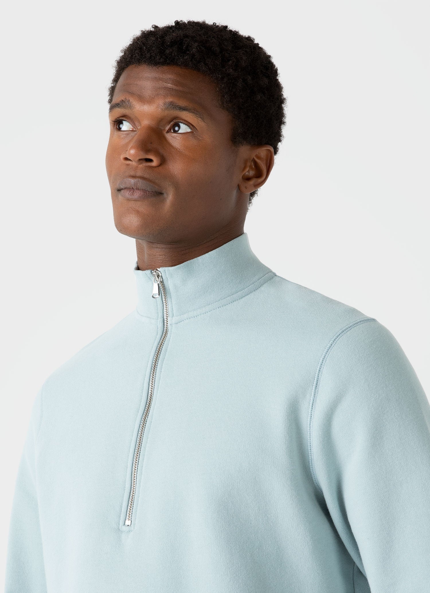 Half Zip Loopback Sweatshirt - 5