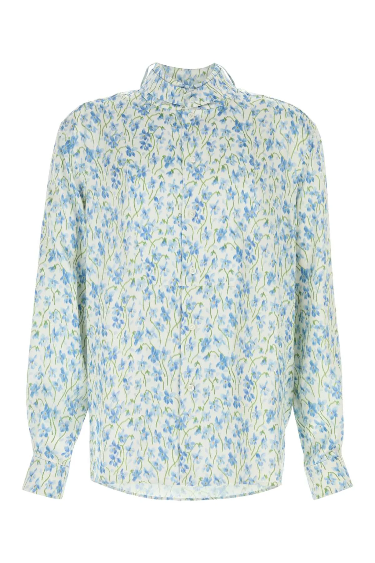 Loewe Men Printed Satin Shirt - 1
