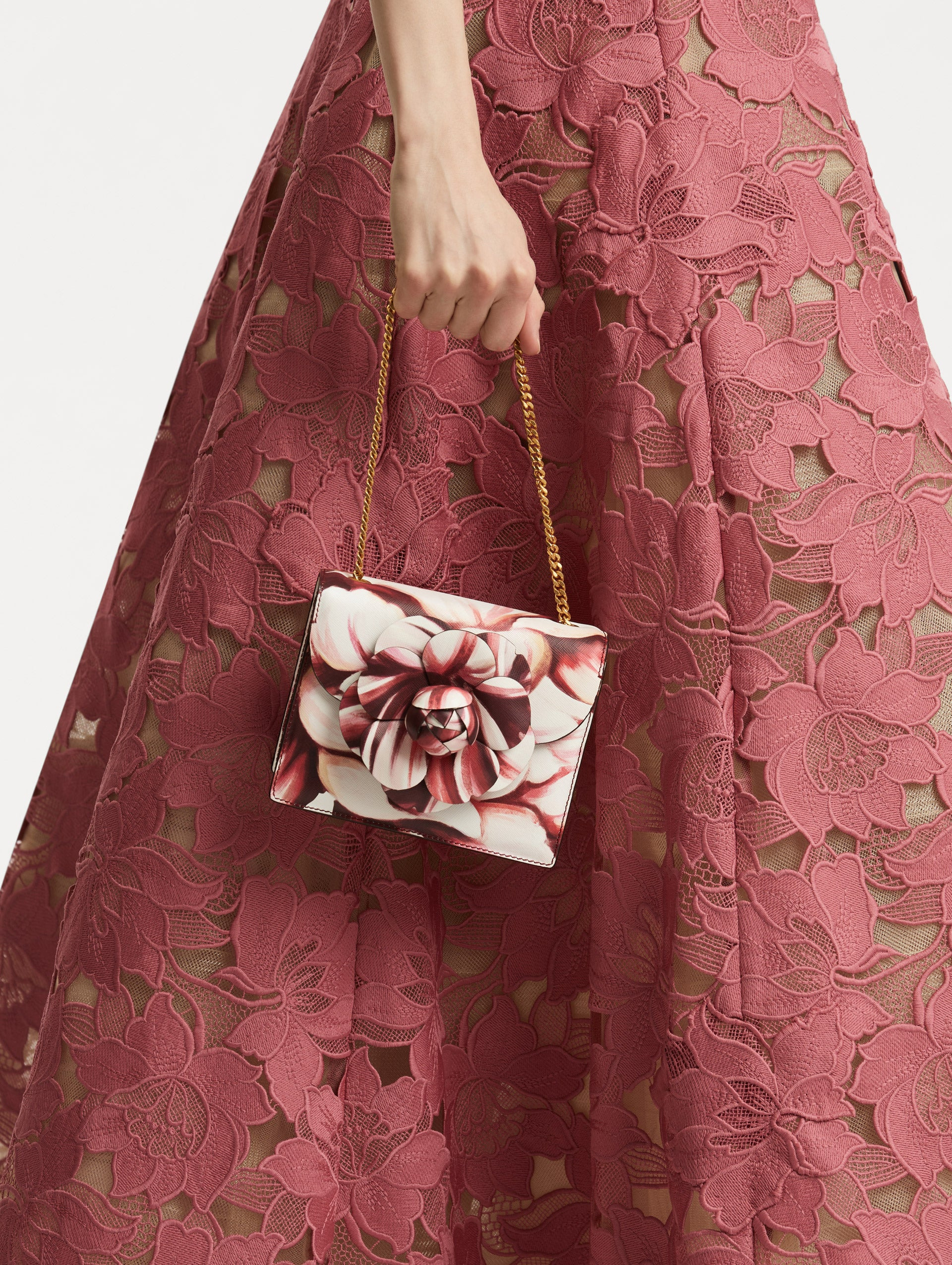 PEONY PRINTED MINI TRO BAG - 2