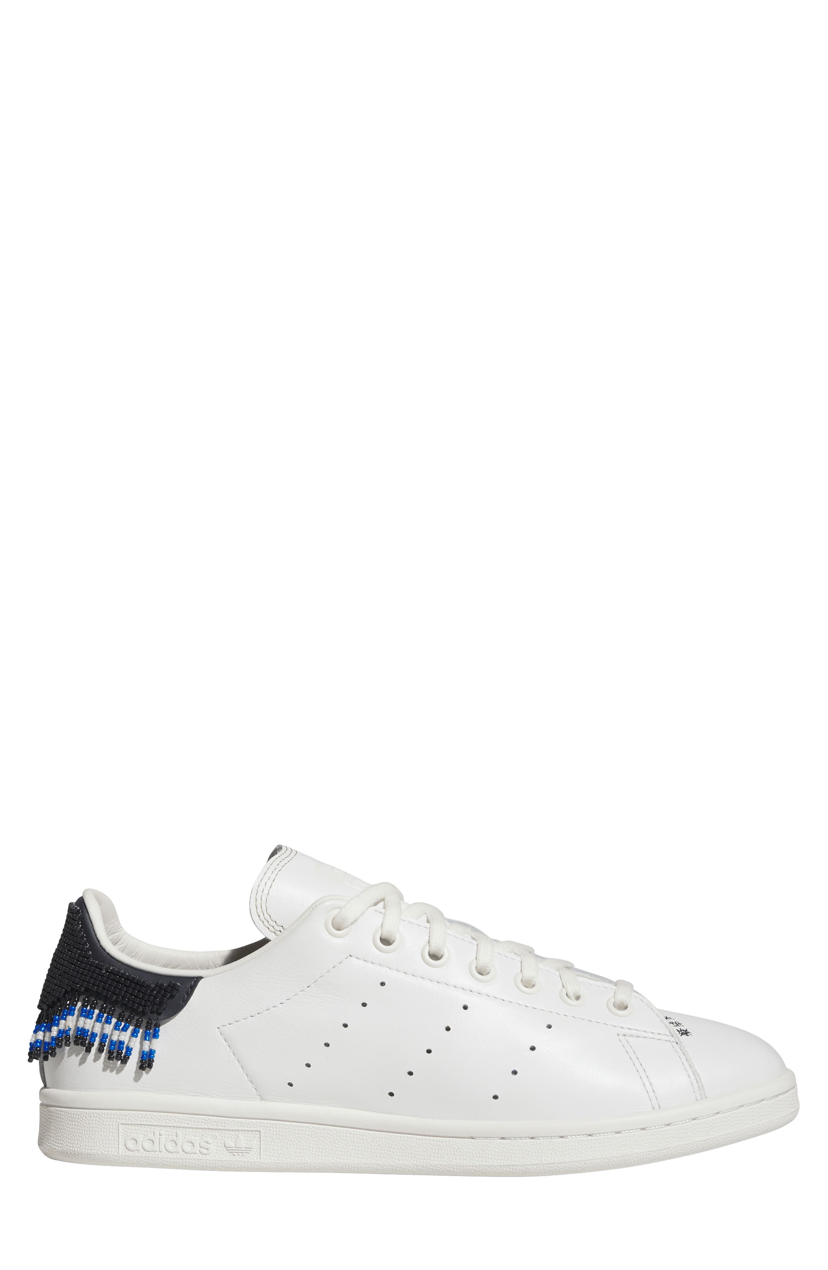 adidas x CLOT Stan Smith Low Top Sneaker in White/Navy/White at Nordstrom - 3
