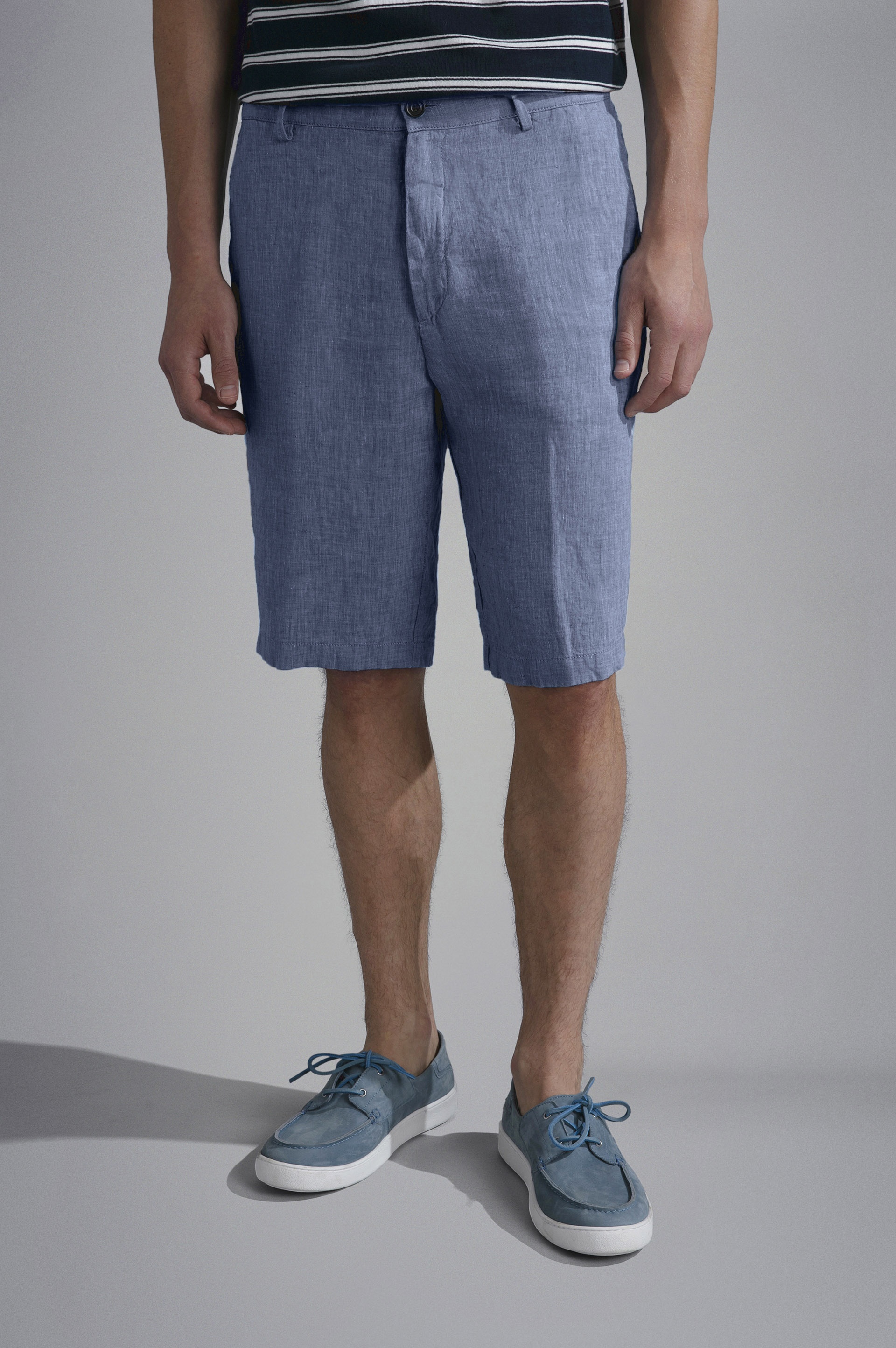 LINEN BERMUDA SHORTS - 2