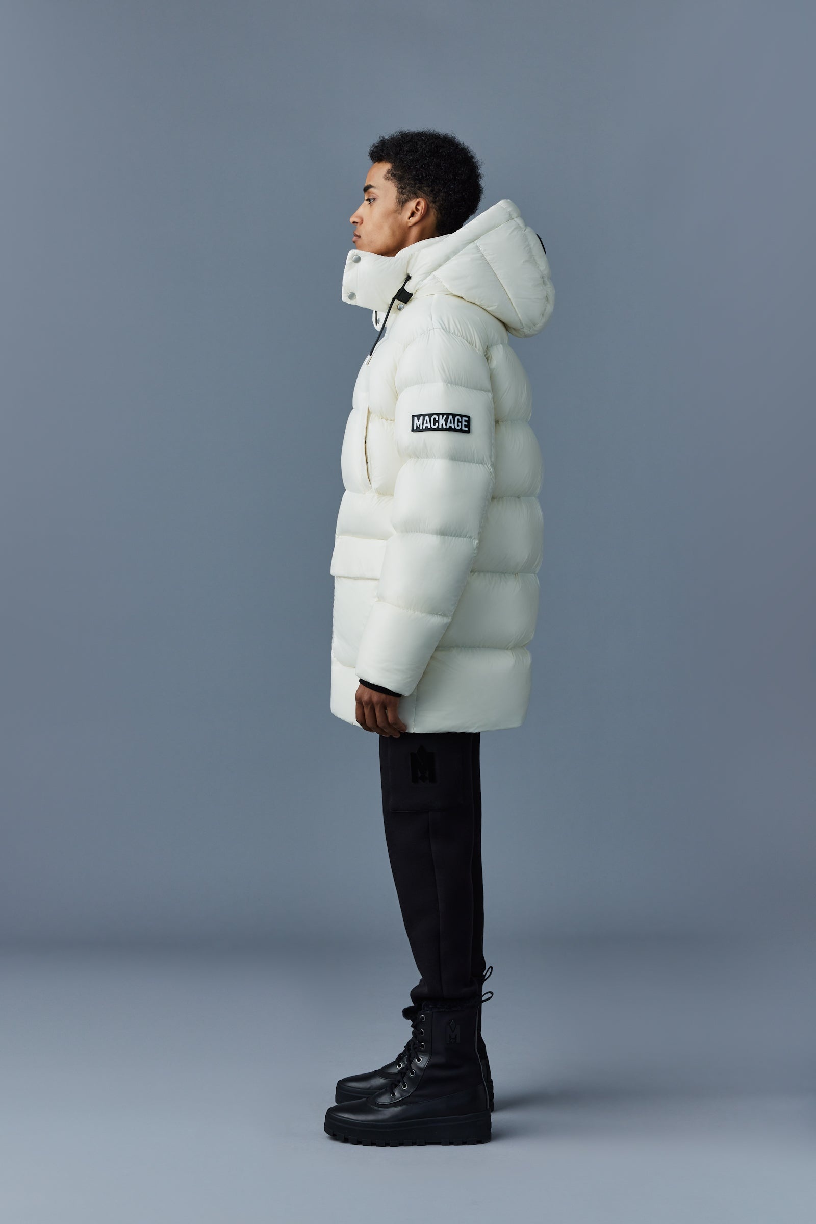 KENDRICK lustrous light down parka with hood - 4