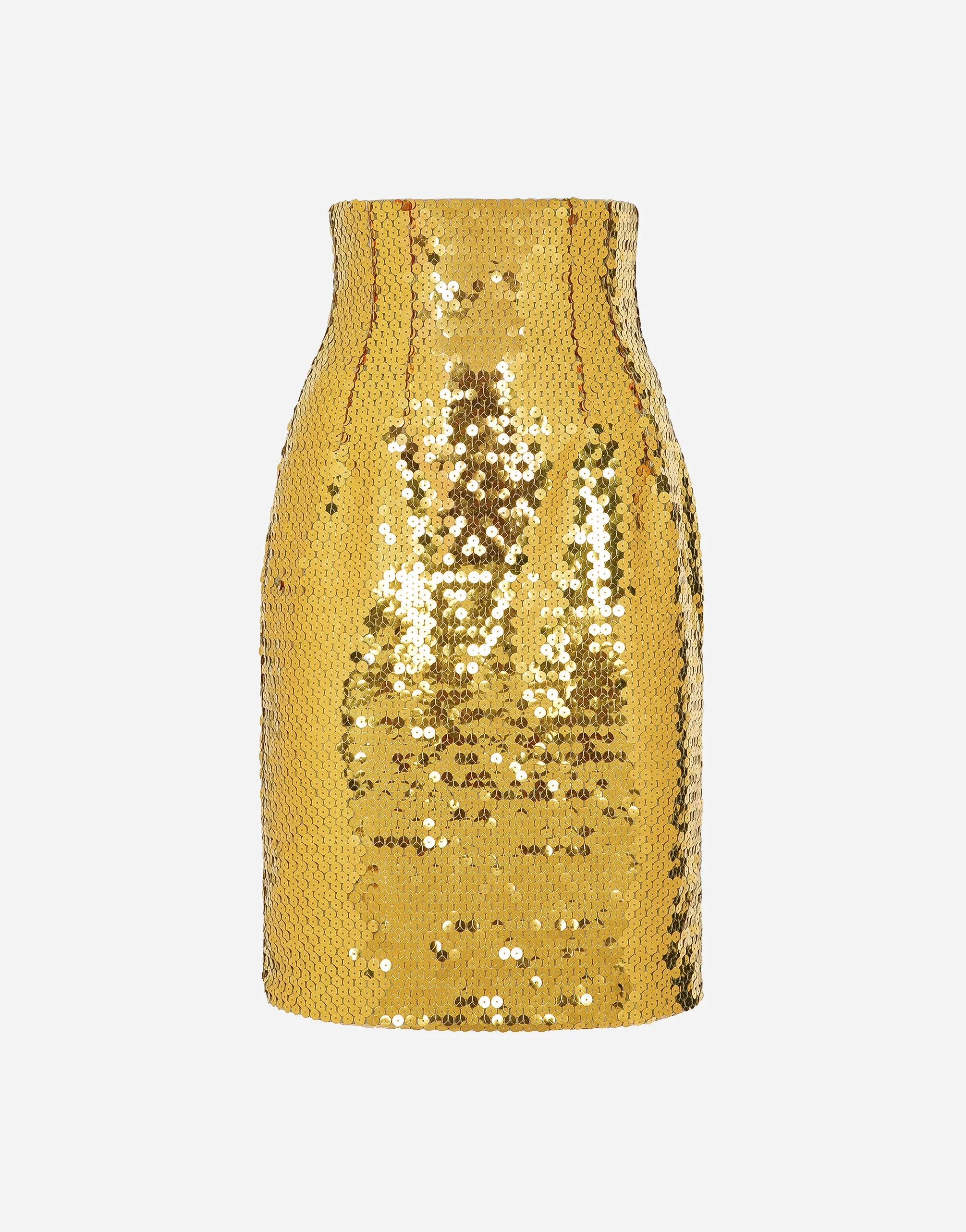 High-waisted sequined midi skirt - 1