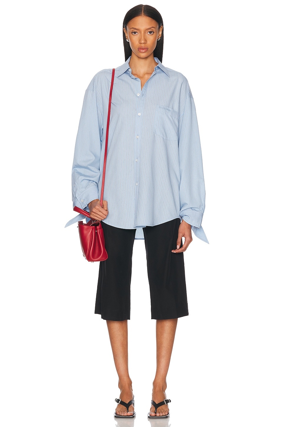Knotted Cuff Blouse - 4