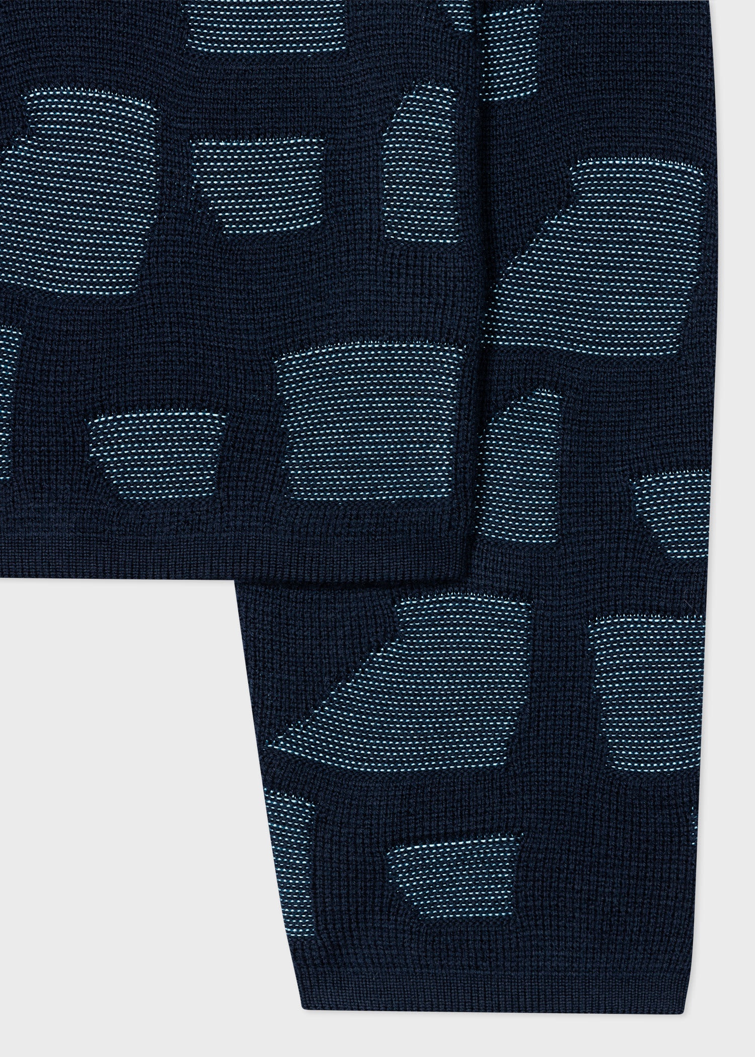 'Geo' Wool-Blend Funnel Neck Sweater - 2