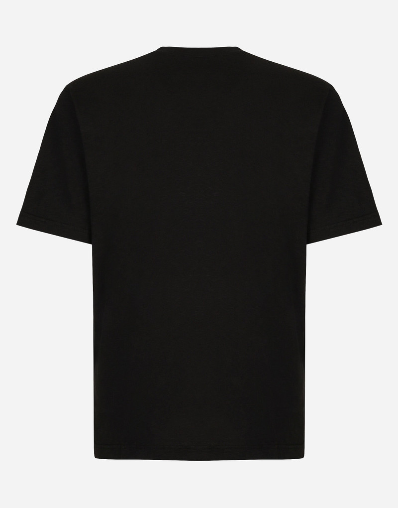 Dolce & Gabbana Cotton T-shirt with Dolce&Gabbana logo outlook