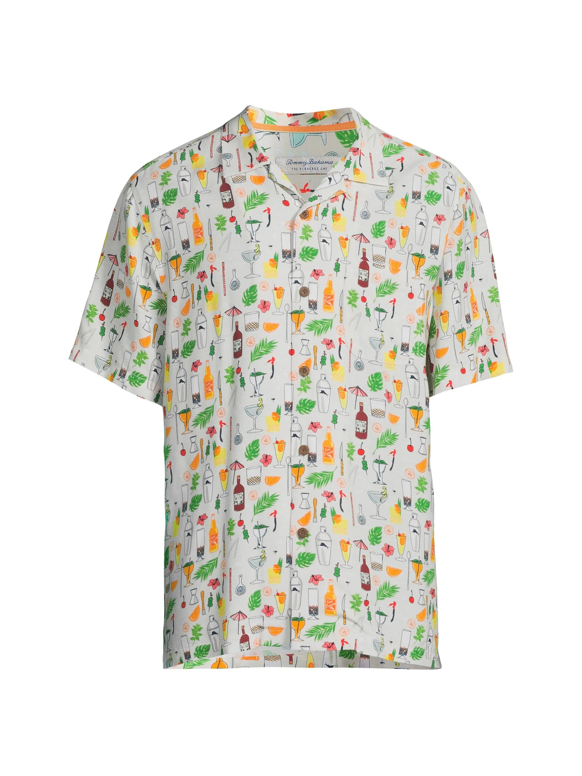 Men's Veracruz Cay Lemon Lounge Shirt - Foggy Dew - 1