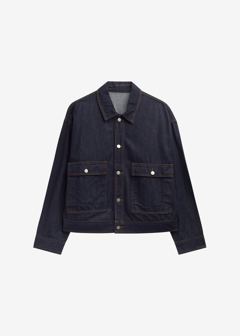 Belden Boxy Denim Jacket - Dark Wash 1