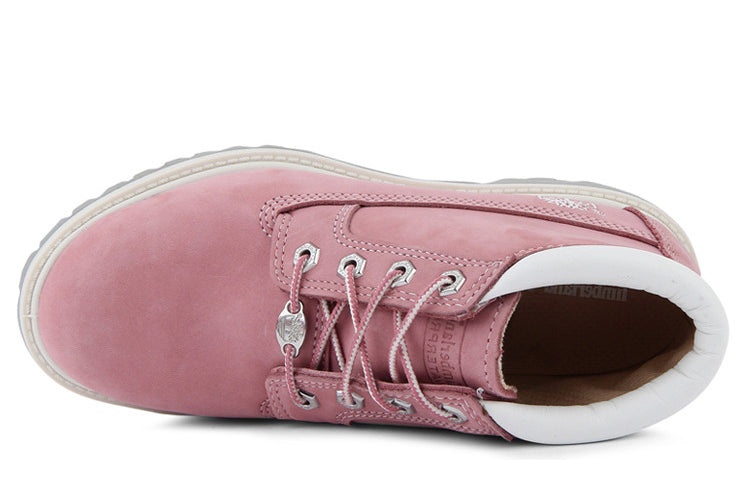 (WMNS) Timberland Nellie Waterproof Chukka Wide Fit Boots 'Pink Nubuck' 23308 - 4