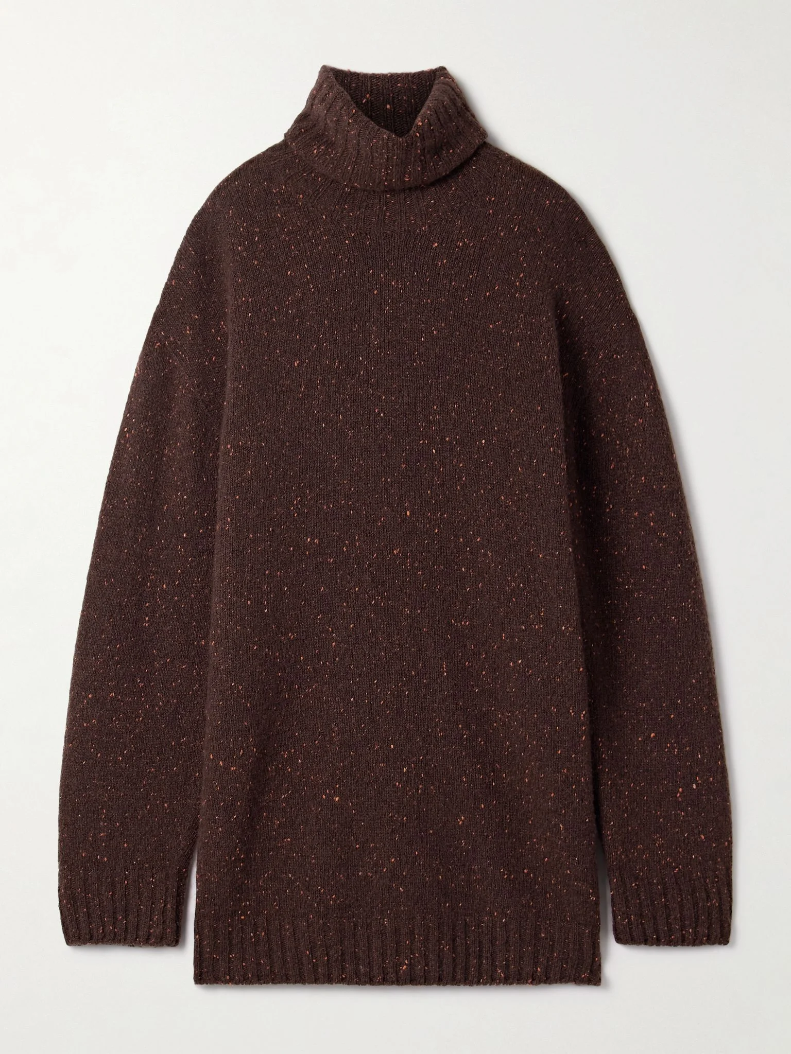 Mirai cashmere turtleneck sweater Burgundy - 1