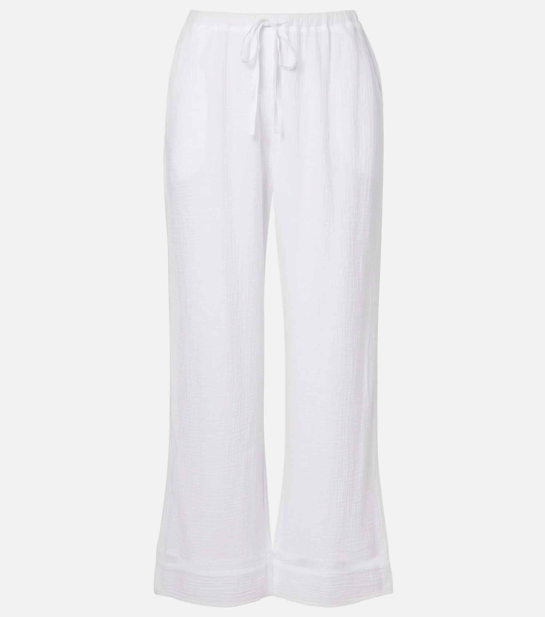 Calia cotton muslin wide-leg pants - 1