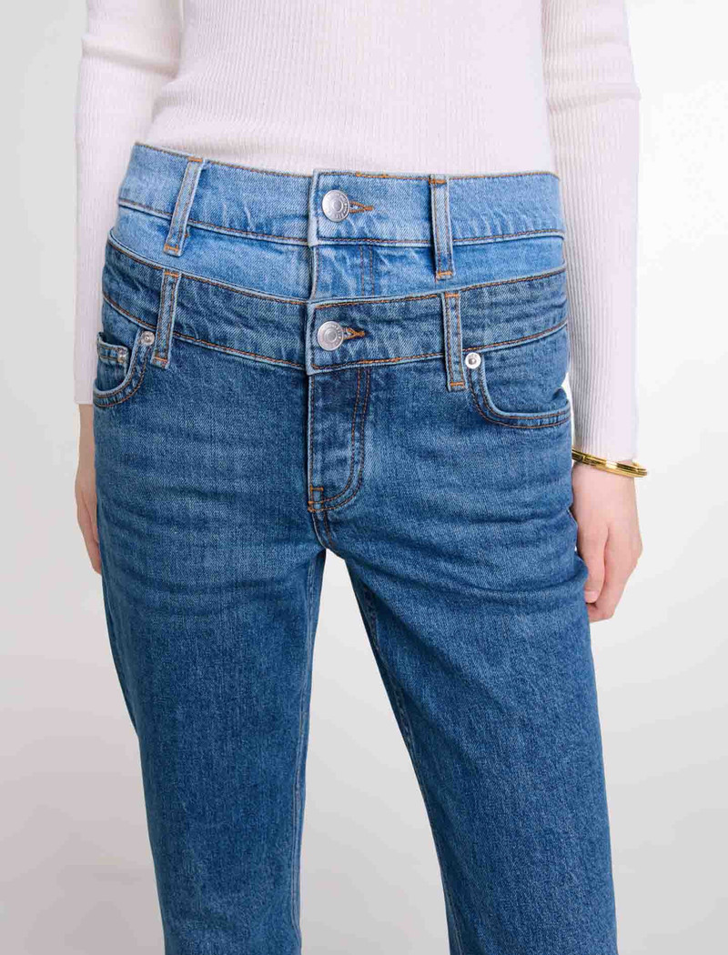 Double waistband jeans 6