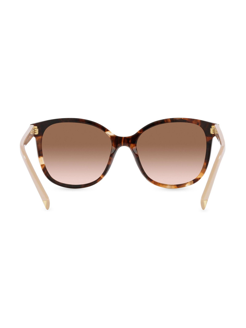 Women's 53MM Round Sunglasses - Brown Tortoise 6