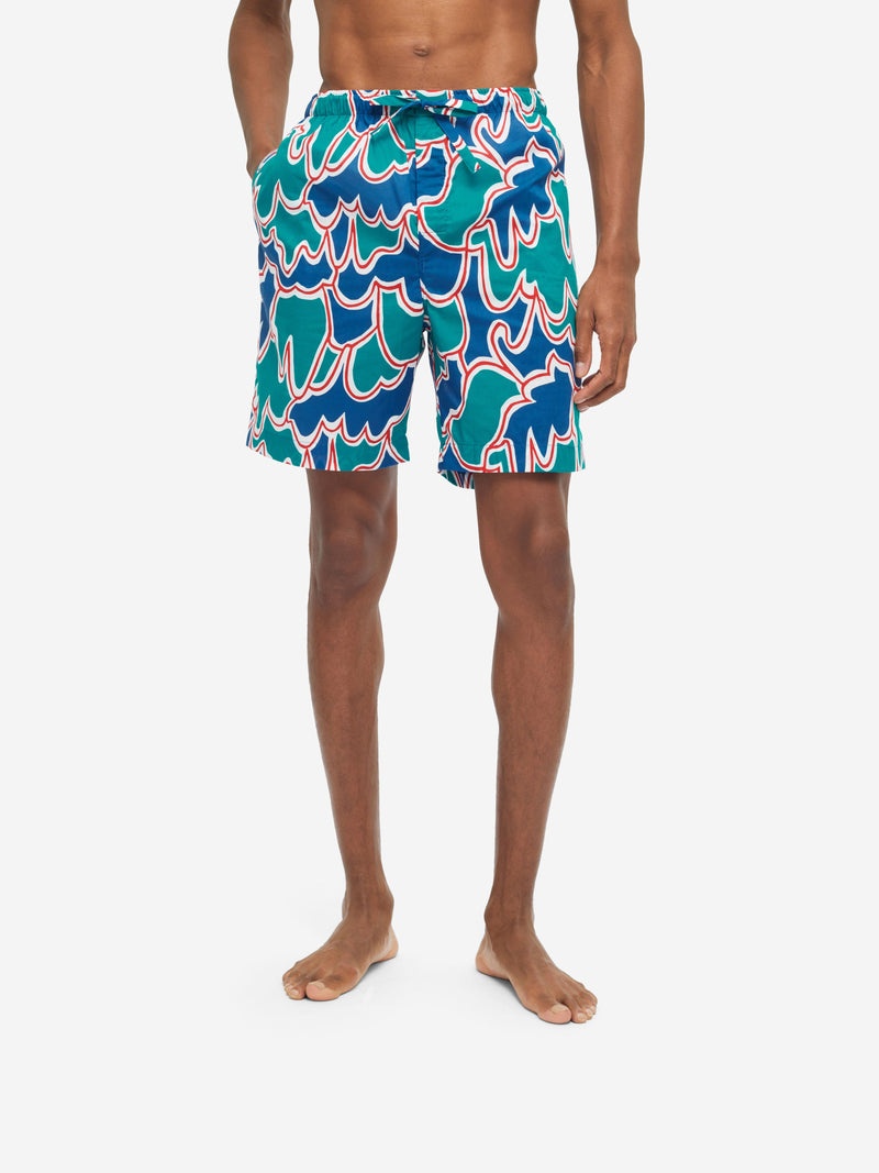 Men's Lounge Shorts Ledbury 54 Cotton Batiste Multi - 6