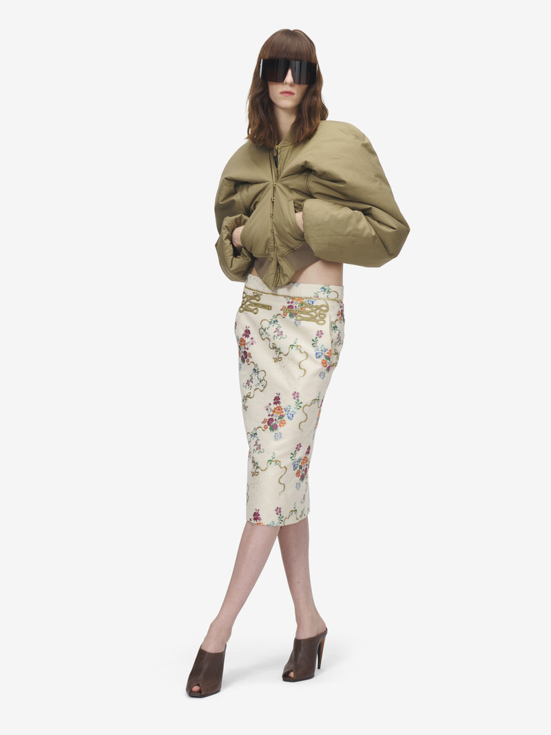 Summer Floral Pencil Skirt 1