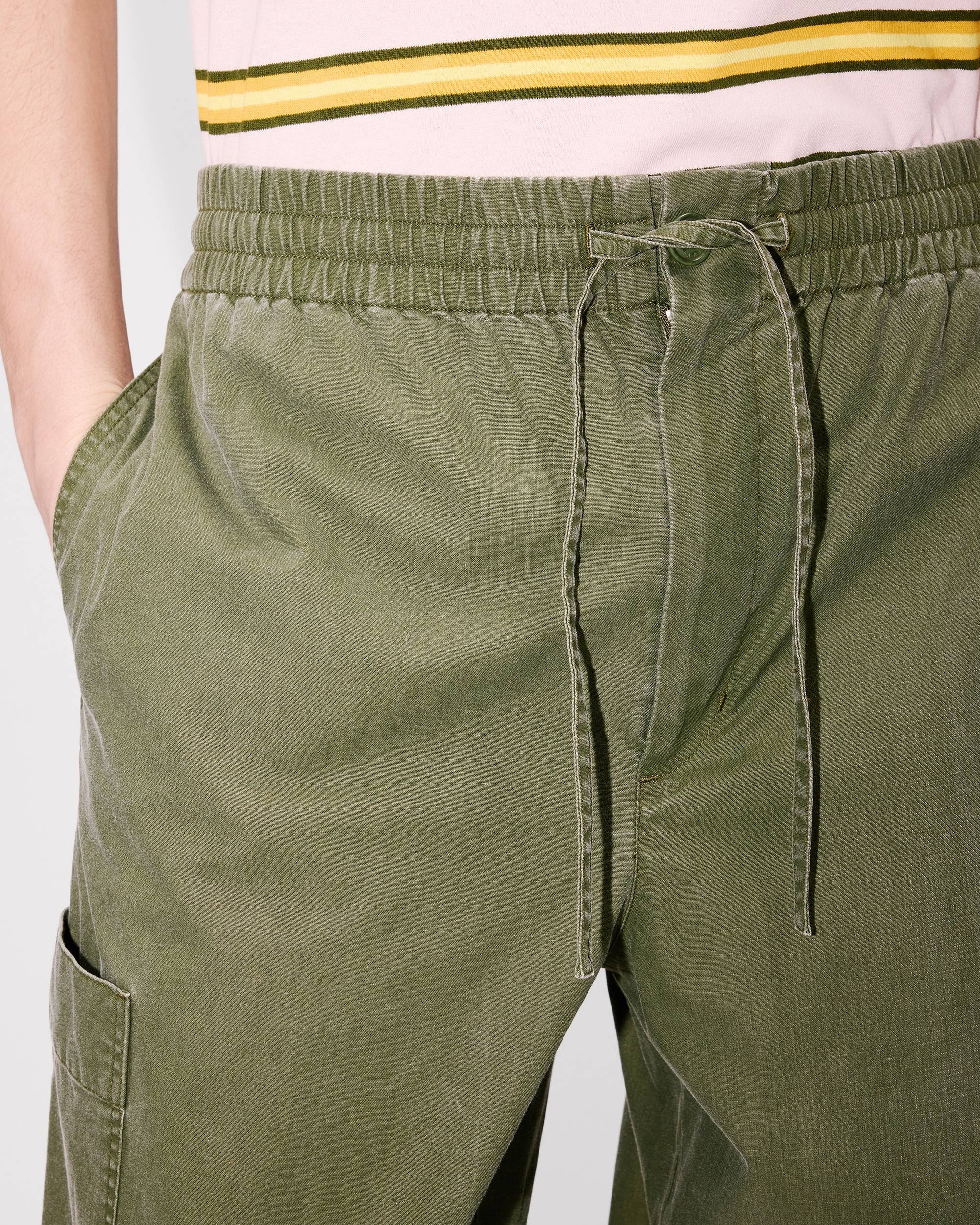 'KENZO Elephant Logo' embroidered cargo jogpants in coated cotton - 6