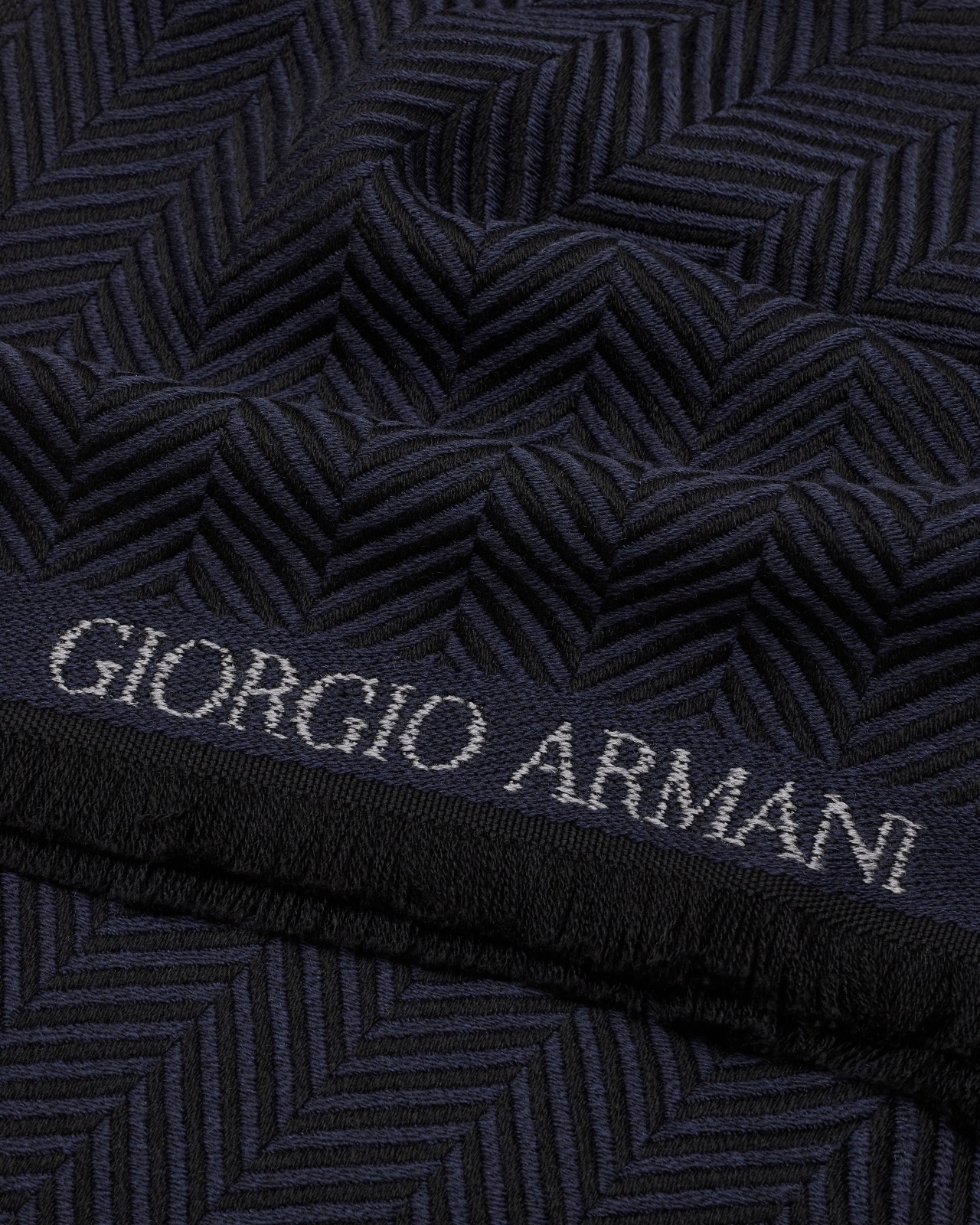 CHEVRON JACQUARD WOOL SCARF - 2