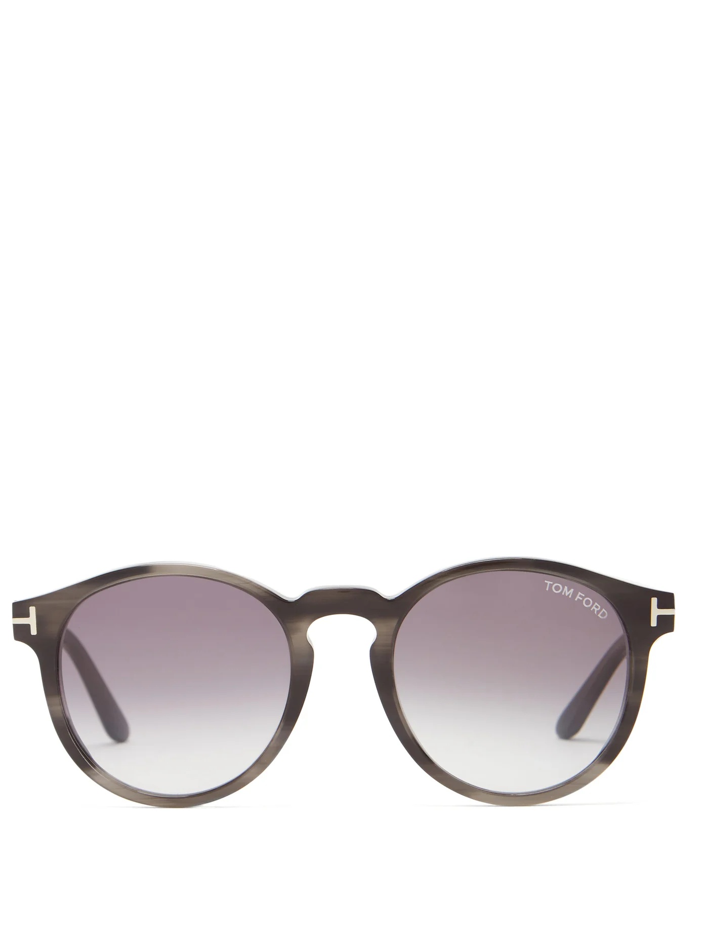 Ian round tortoiseshell-acetate sunglasses - 1