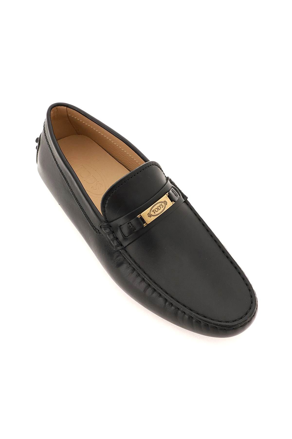 LEATHER GOMMINO DRIVER LOAFERS - 4