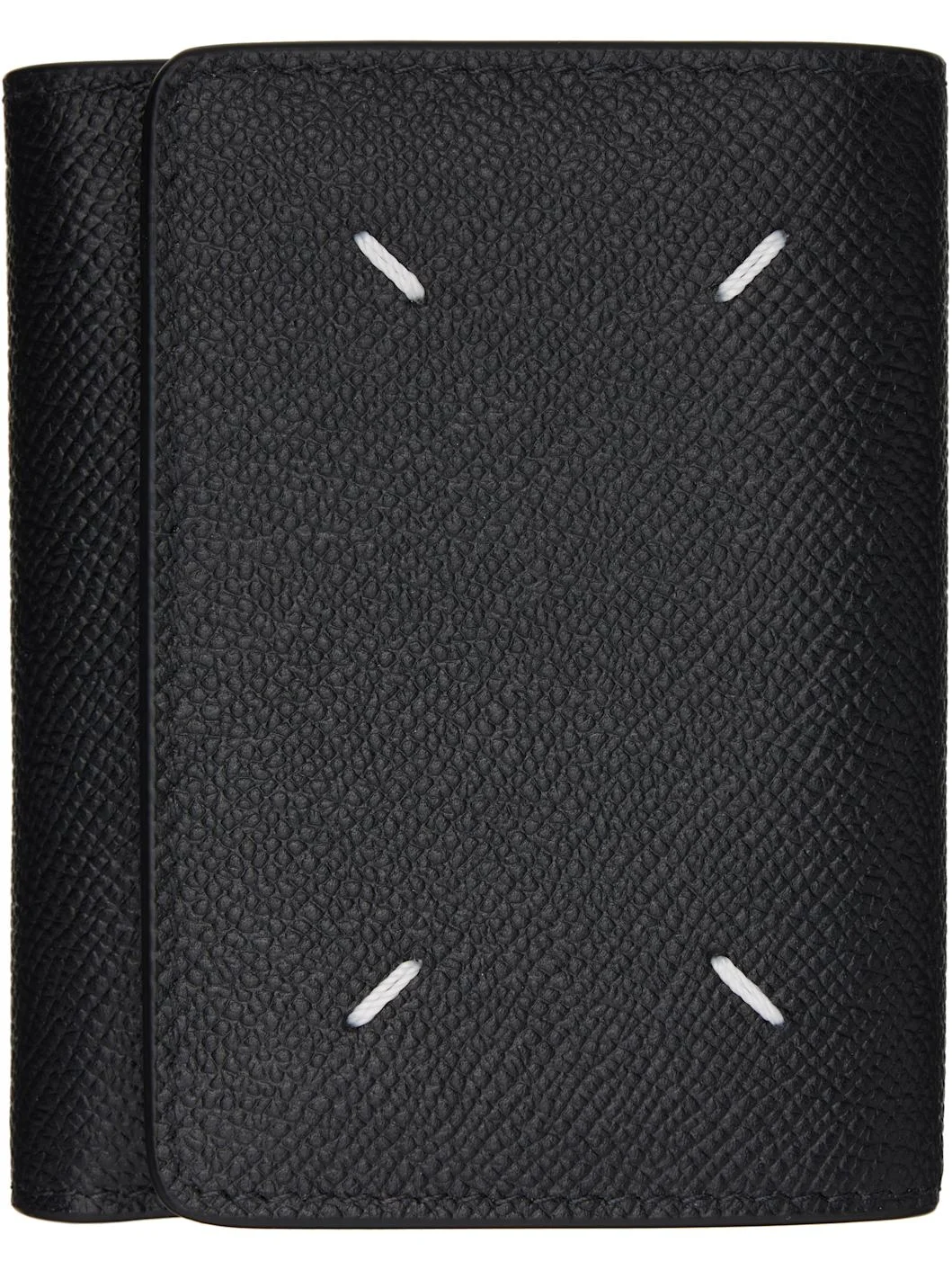 Black Four Stitches Wallet - 1