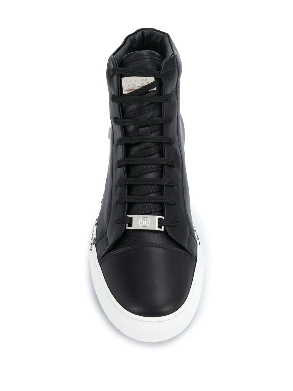 skull-print high-top sneakers - 4