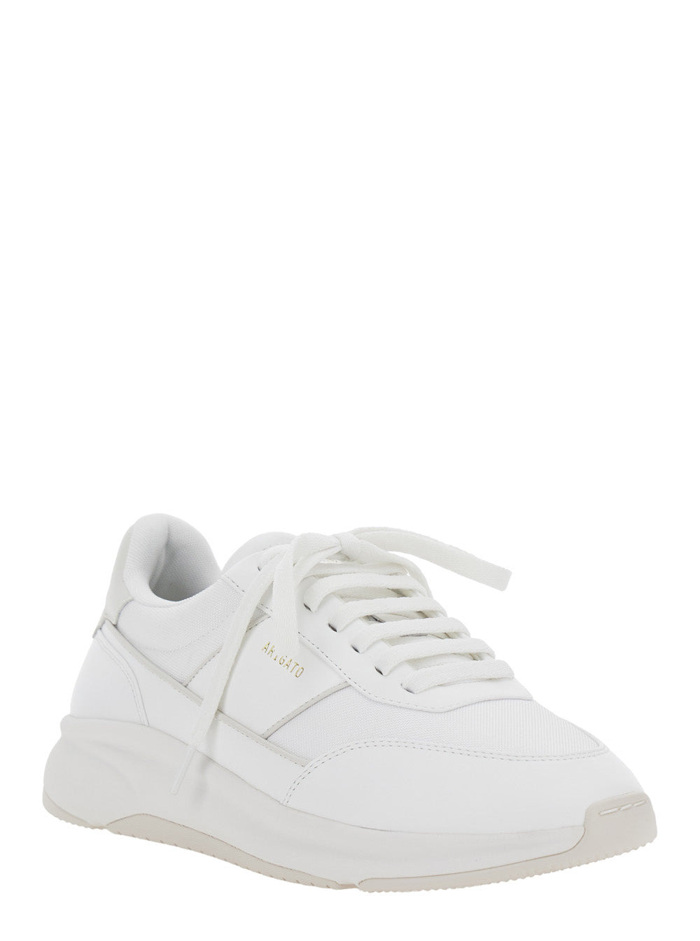 Axel Arigato Men 'Genesis Neo Runner' White Low Top Sneakers With Logo Lettering On Tongue And Heel  - 2