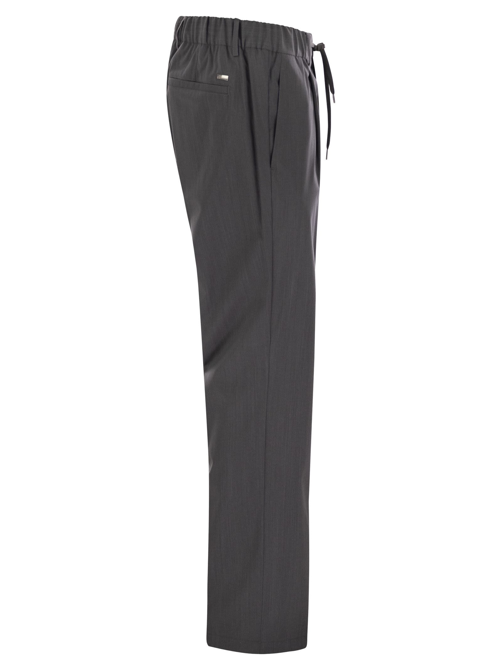 Herno Men Tech Wool Trousers - 3