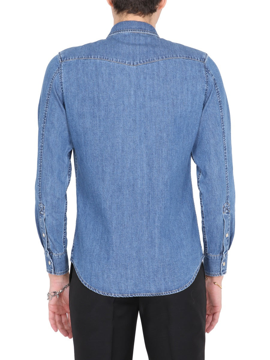 Alexander Mcqueen Men Shirt With Embroidered Logo - 4