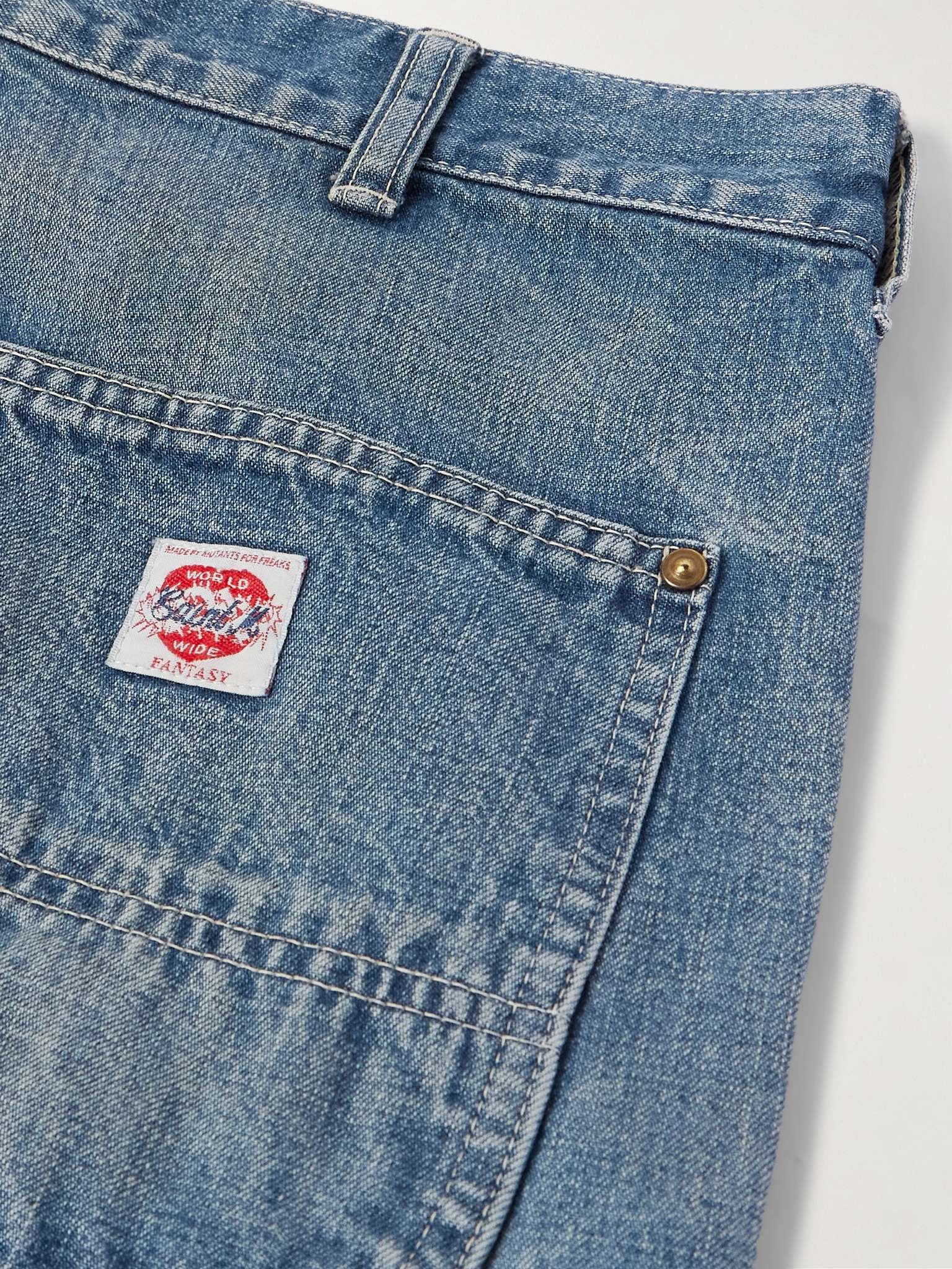 Bootcut Panelled Distressed Jeans - 5
