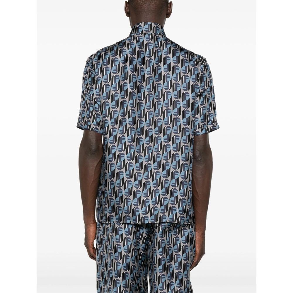 Fendi Grey Shirts Men - 4