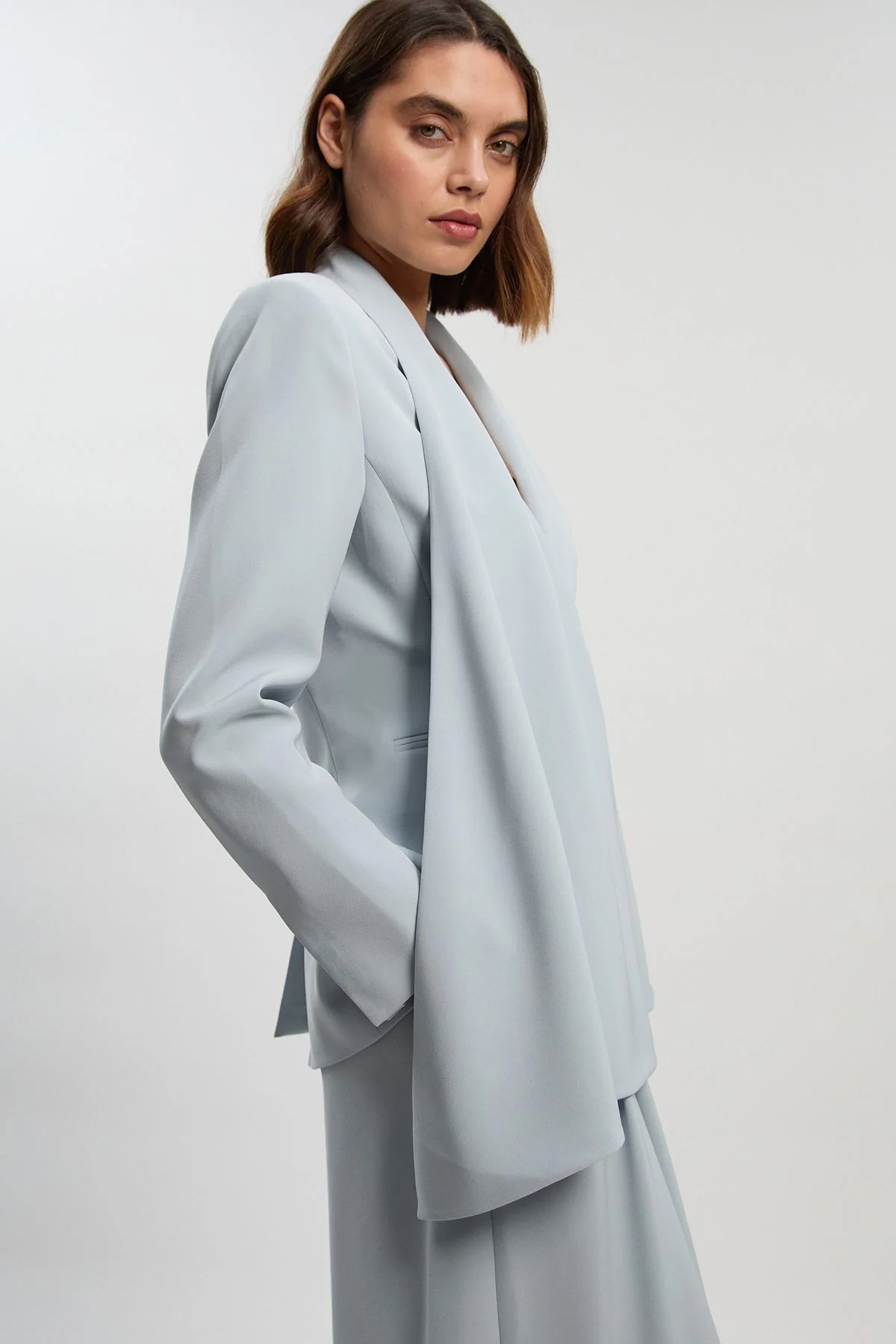 Soft Tailored Single Breasted Blazer - 1