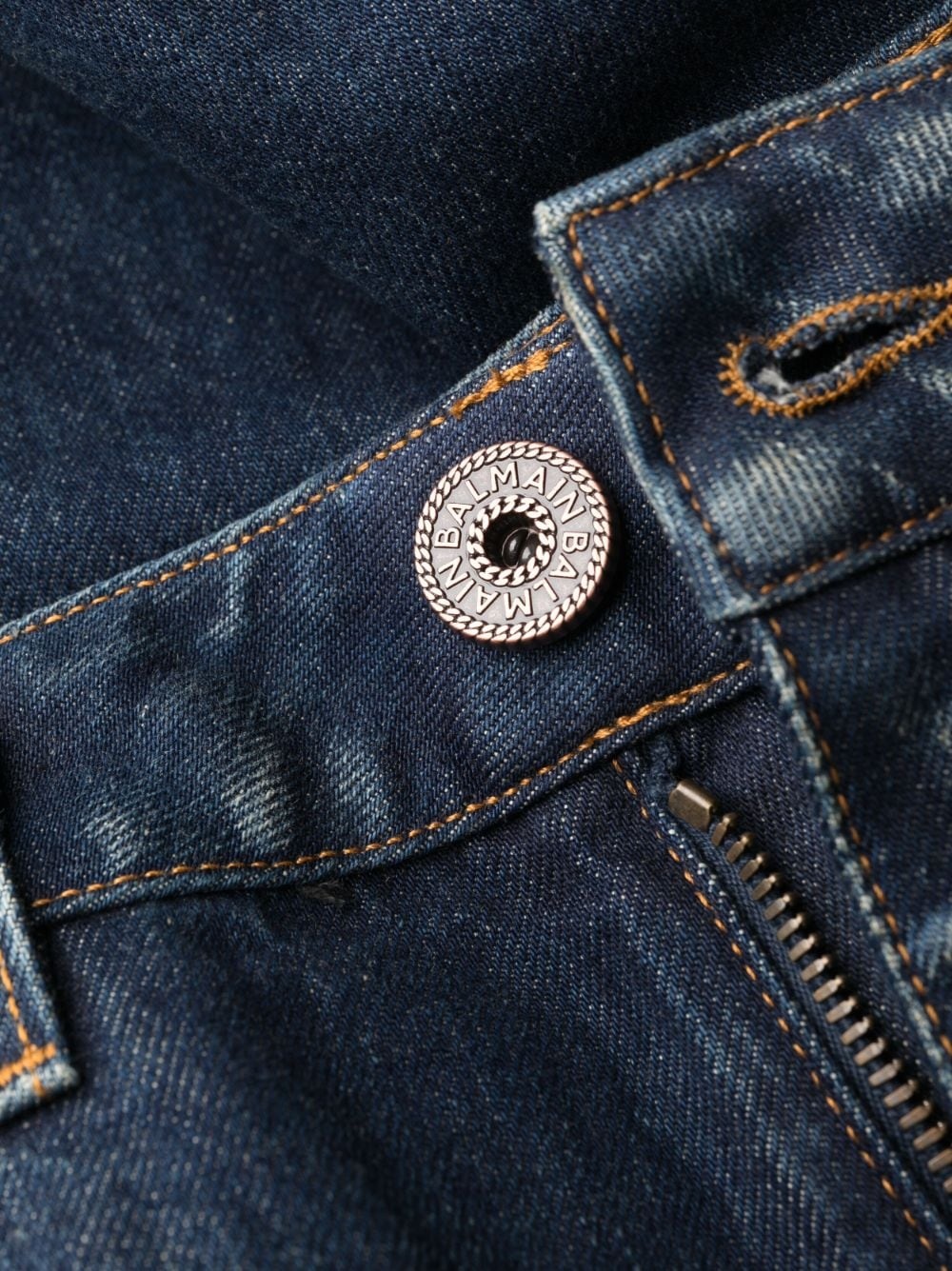 logo-detailing flared washed jeans - 5