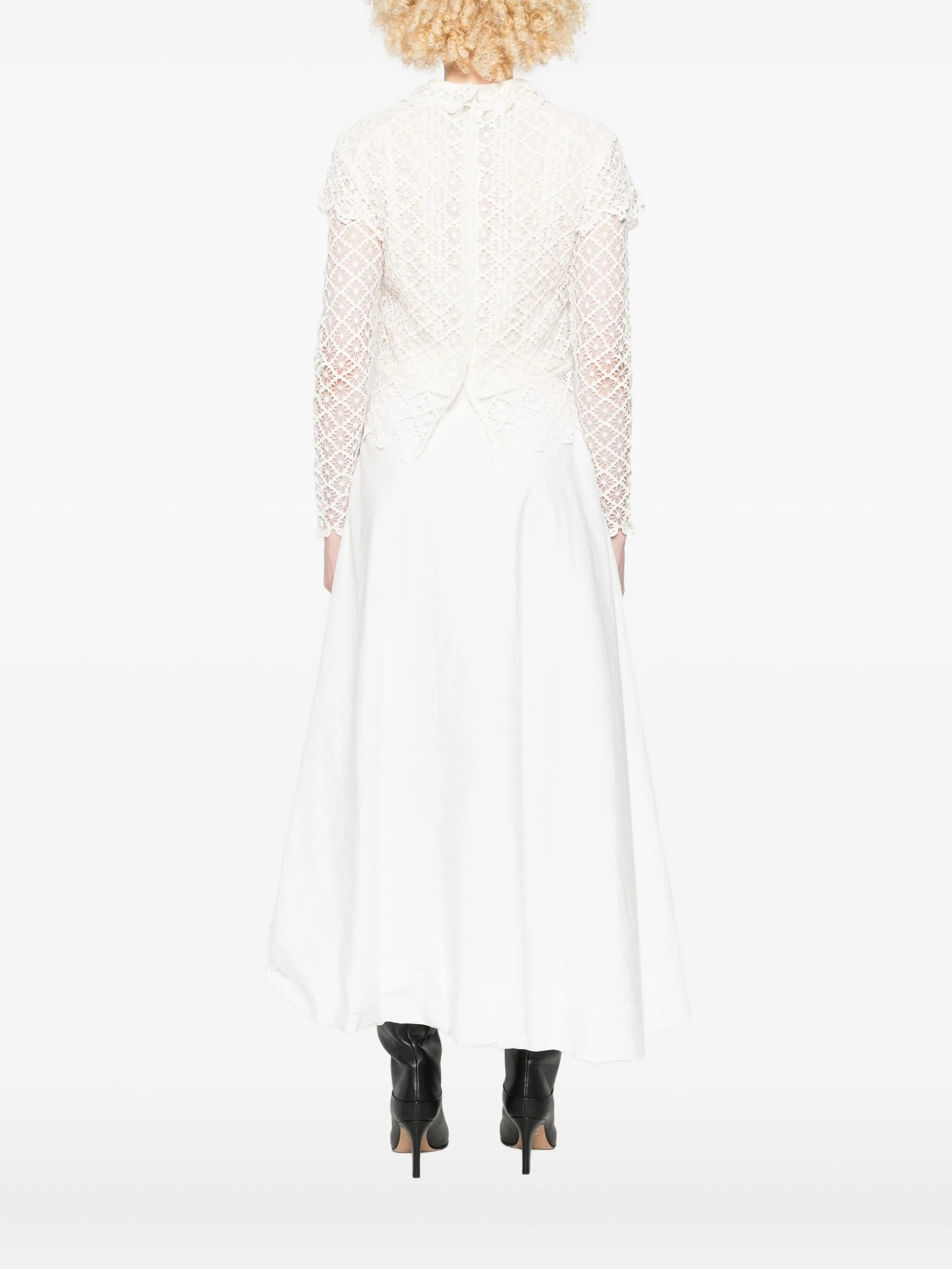 Isabel Marant Lace-pattern Long-sleeve Top - 2