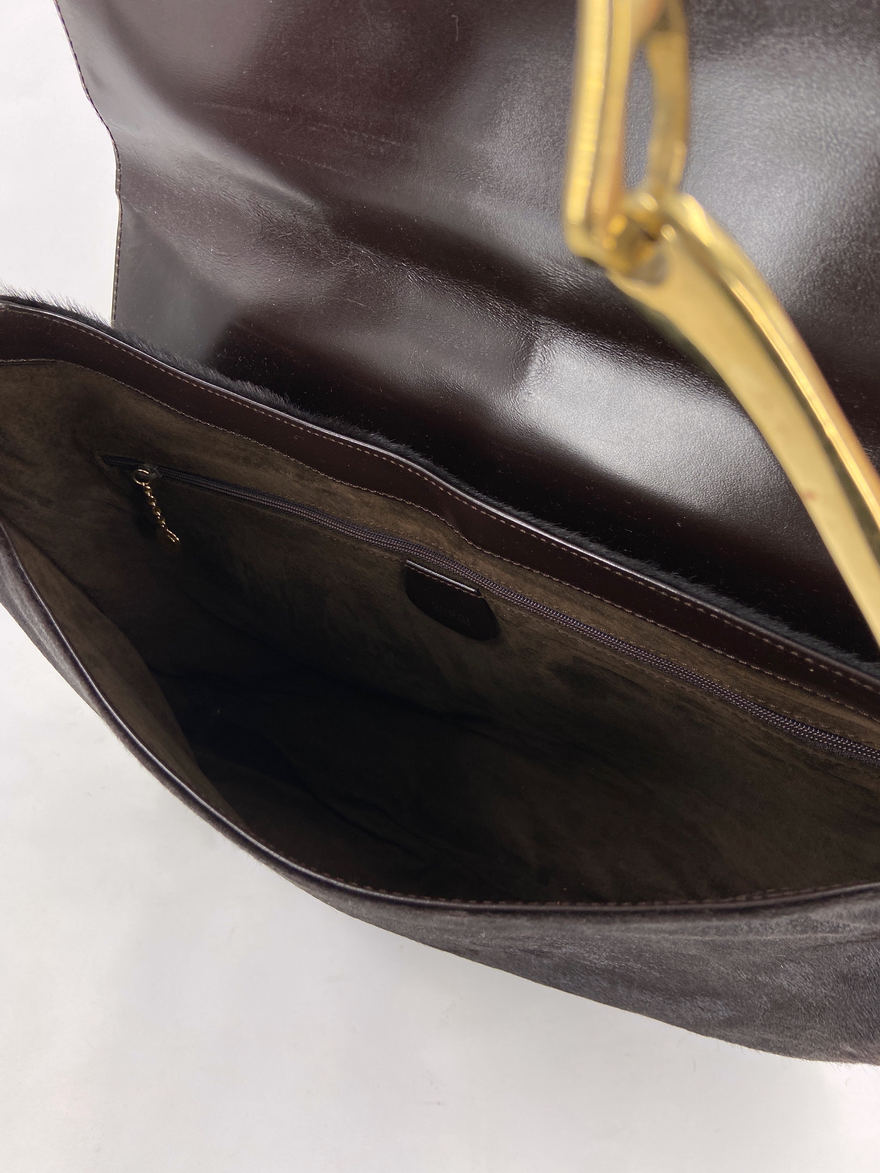 Disco Bag Gucci Purse Brown Thomas GUCCI Gucci Fall 1996 Tom Ford Gold  Horsebit Brown Pony Hair